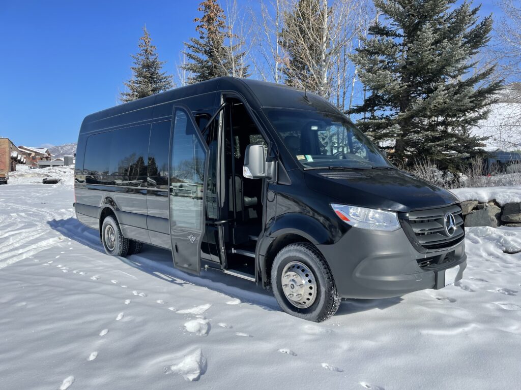 mercedes sprinter van ski town transportation